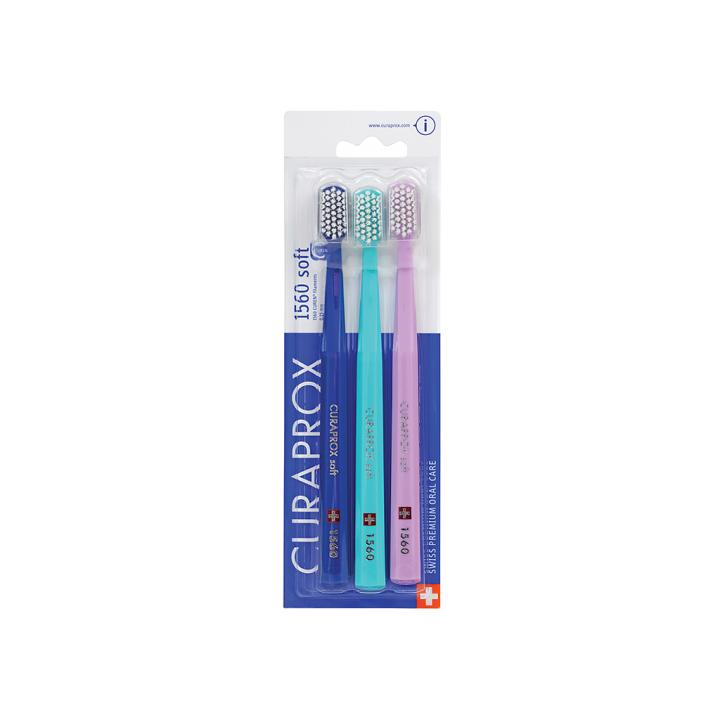 Curaprox CS 1560 Soft zobna ščetka, 3 ščetke