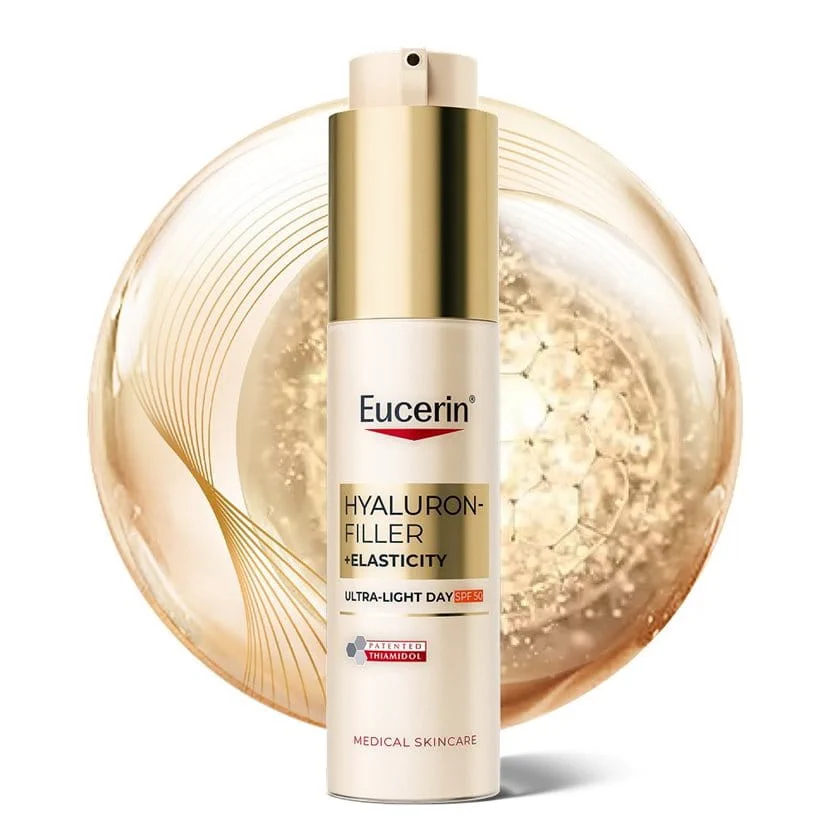 Eucerin Hyaluron-Filler + Elasticity ultralahki dnevni fluid ZF 50, 50 ml