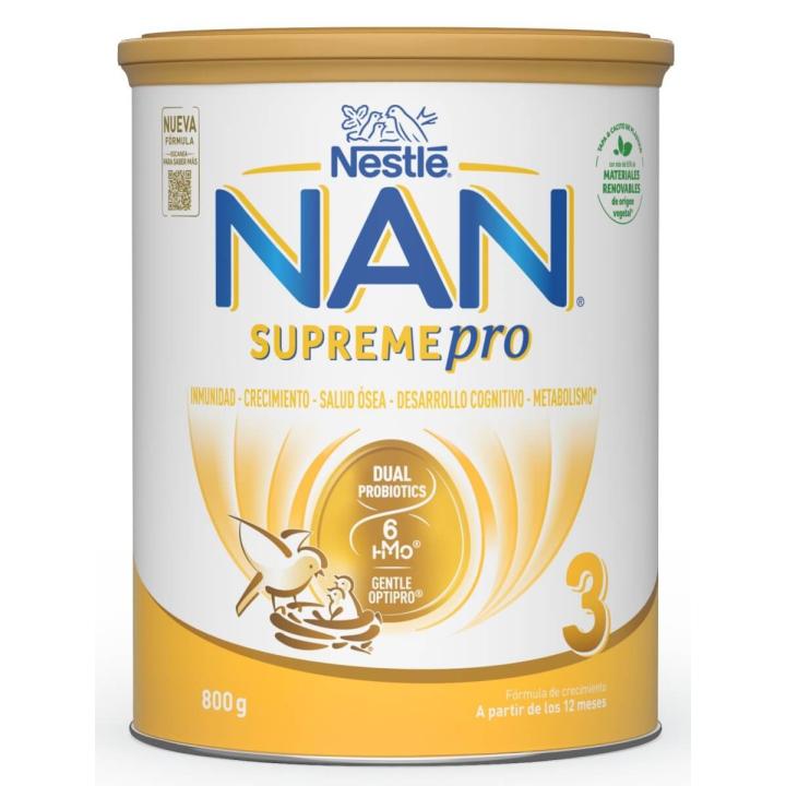 NAN SupremePro 3 nadaljevalno mleko za majhne otroke od 1. leta dalje, 800 g
