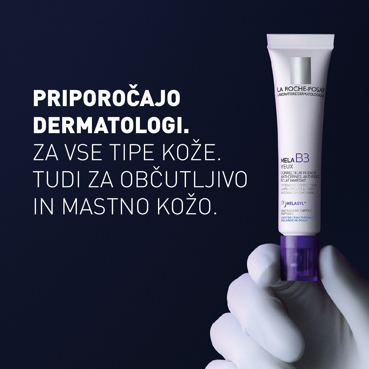 Mela B3 intenzivna nega za predel okoli oči – La Roche-Posay, 15 ml