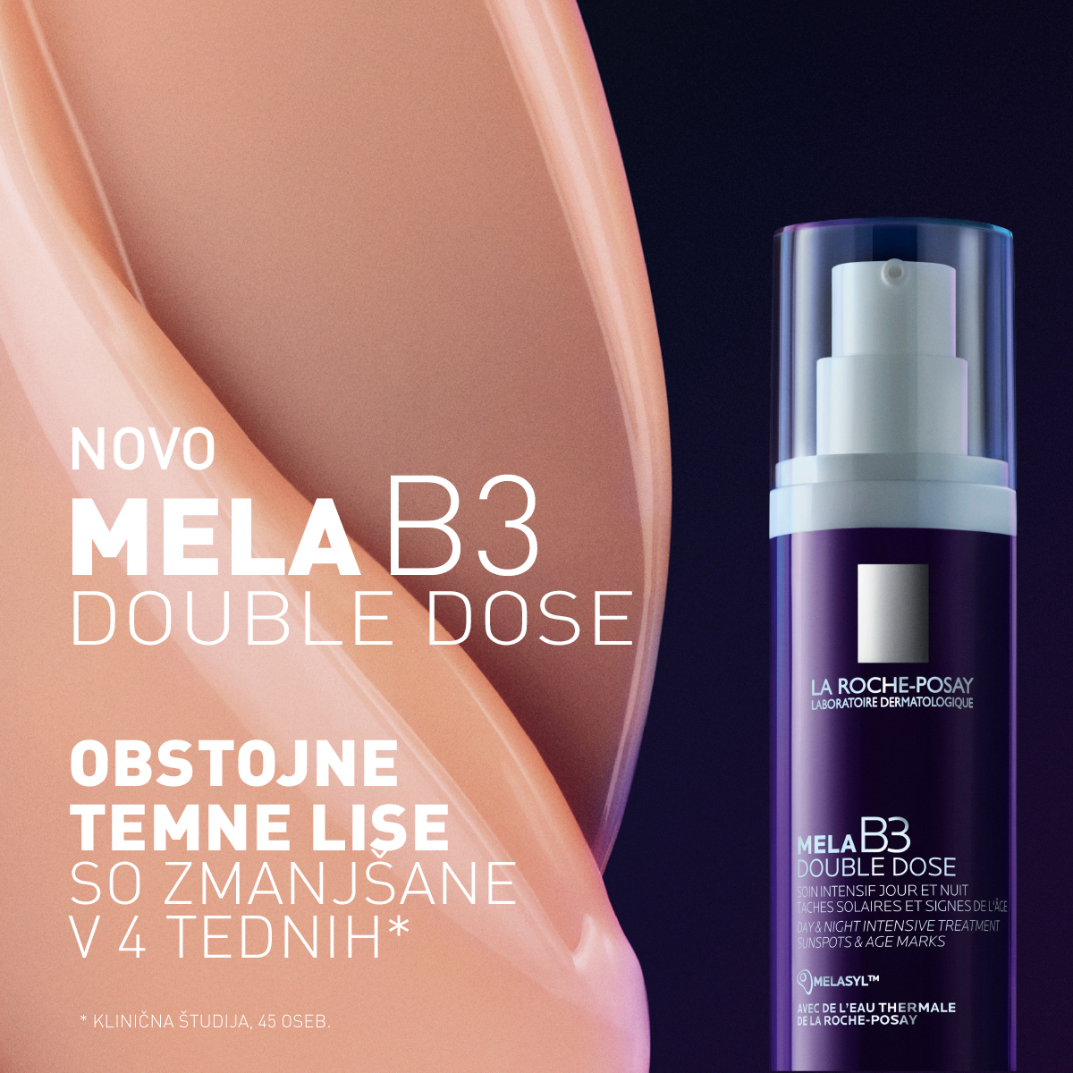 Mela B3 Double Dose intenzivna nega proti pigmentnim madežem – La Roche-Posay, 40 ml