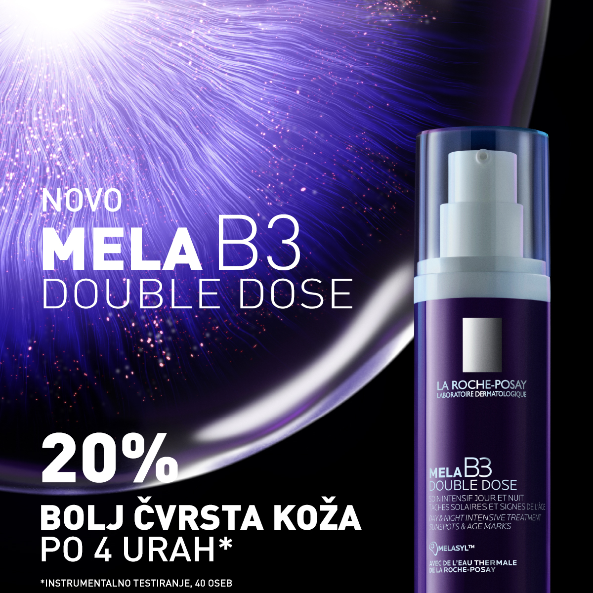 Mela B3 Double Dose intenzivna nega proti pigmentnim madežem – La Roche-Posay, 40 ml