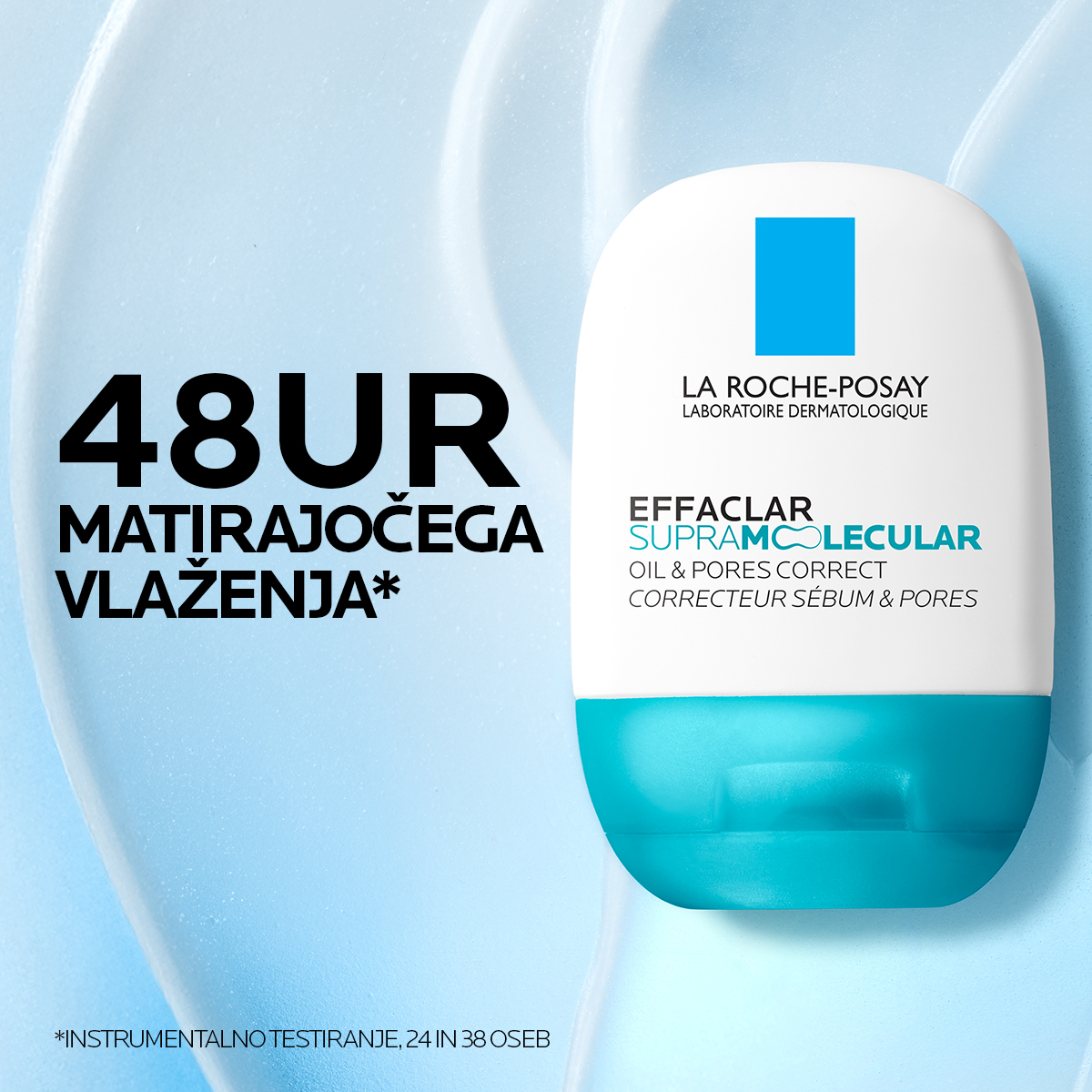 Effaclar Supramolecular gel proti vidnim poram in odvečnemu sebumu – La Roche-Posay, 40 ml