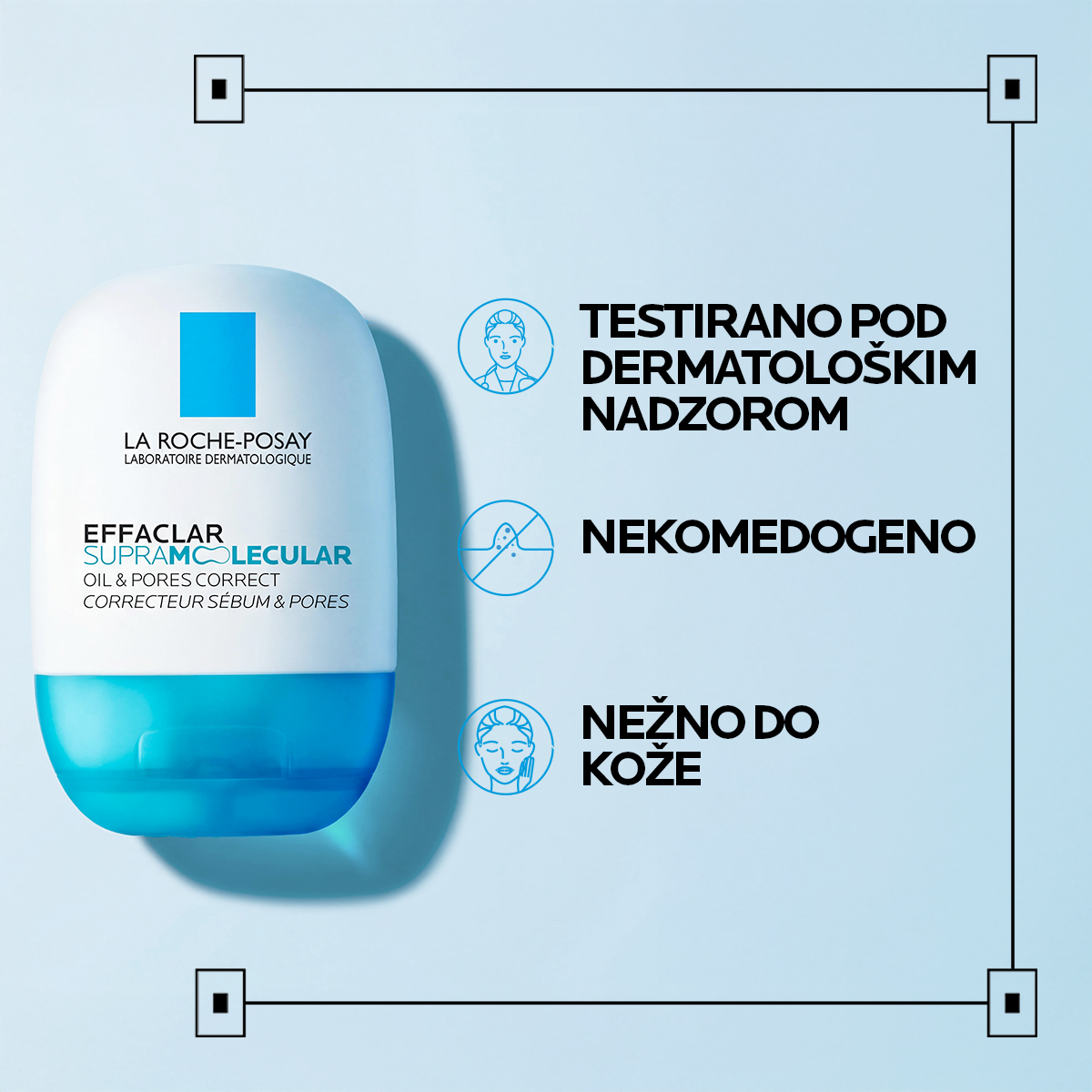 Effaclar Supramolecular gel proti vidnim poram in odvečnemu sebumu – La Roche-Posay, 40 ml