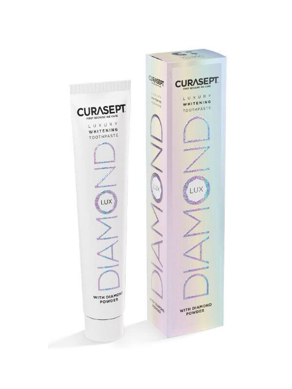 Curasept Luxury Whitening Diamond zobna pasta z diamantnim prahom, 75 ml