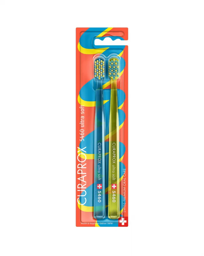 Curaprox zobna ščetka CS 5460 Ultra Soft Health & Happines Edition, 2 zobni ščetki