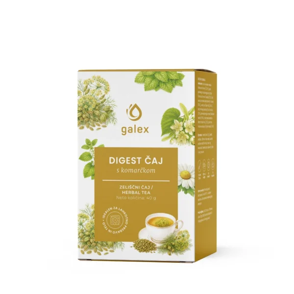 Galex Digest zeliščni čaj s komarčkom, 40 g
