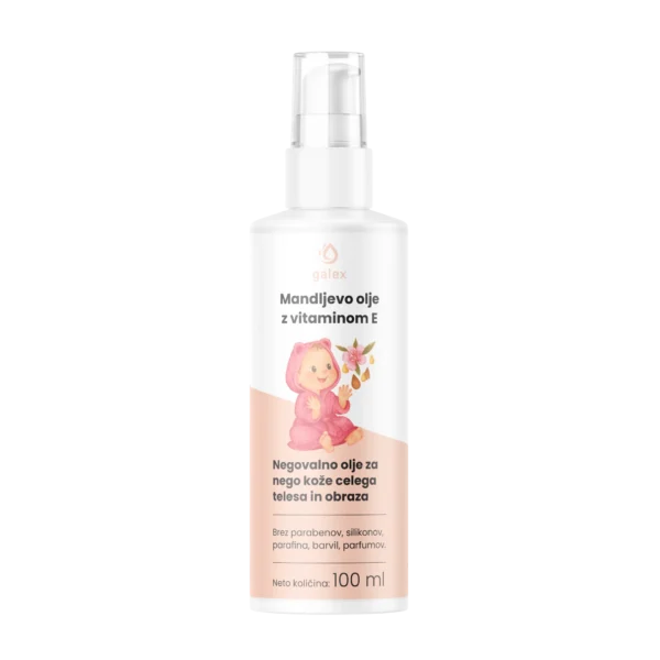 Galex Mandljevo olje z vitaminom E, 100 ml