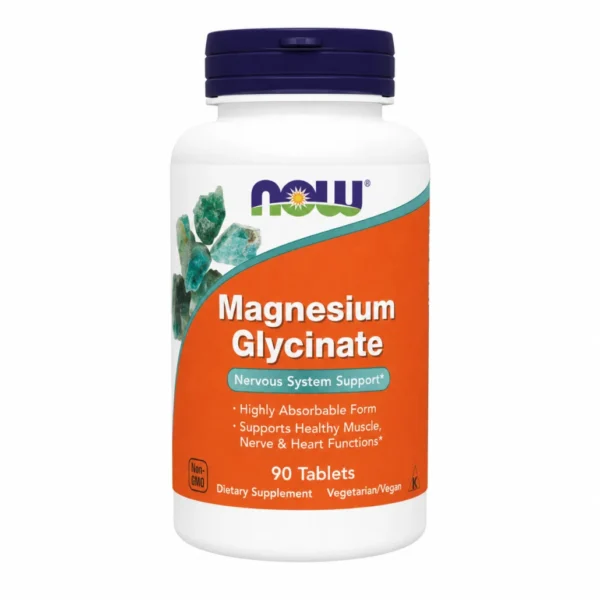 NOW Magnezijev glicinat, 90 tablet