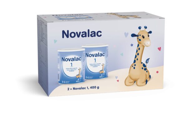 Novalac 1 začetno mleko za dojenčke (0-6 mesecev), 2 x 400 g