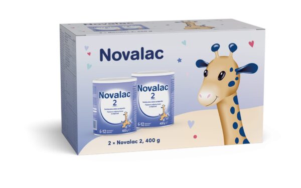 Novalac 2 nadaljevalno mleko za dojenčke (6-12 mesecev), 2 x 400 g