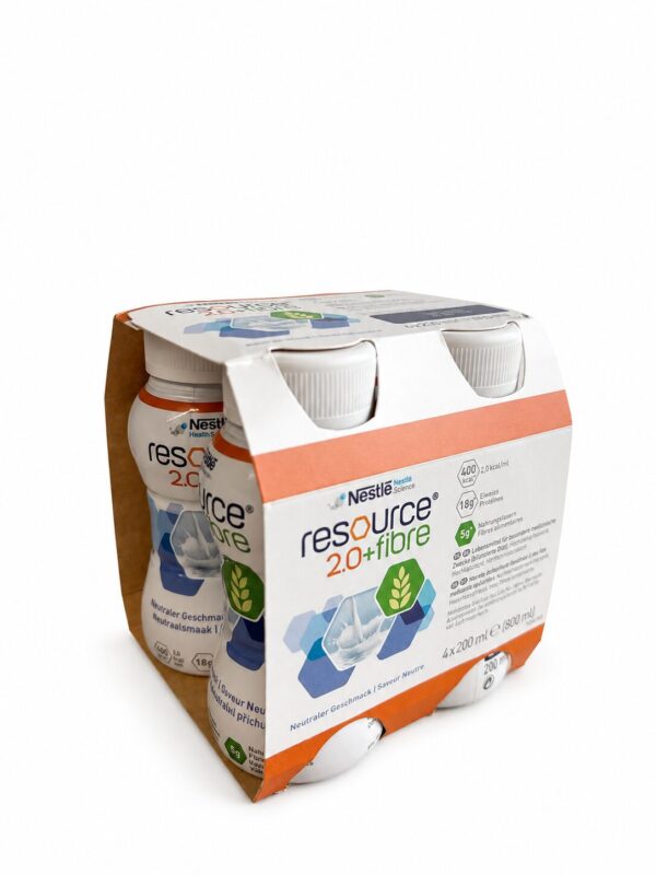 Resource 2.0 + Fibre, okus nevtralen, 4 × 200 ml