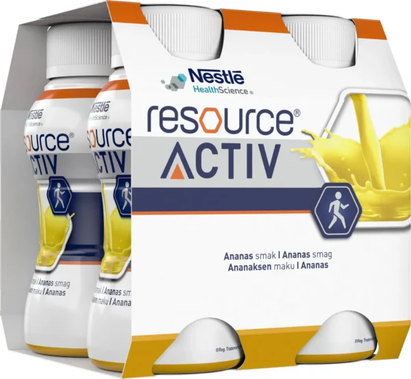 Resource Activ, okus ananas, 4 × 200 ml