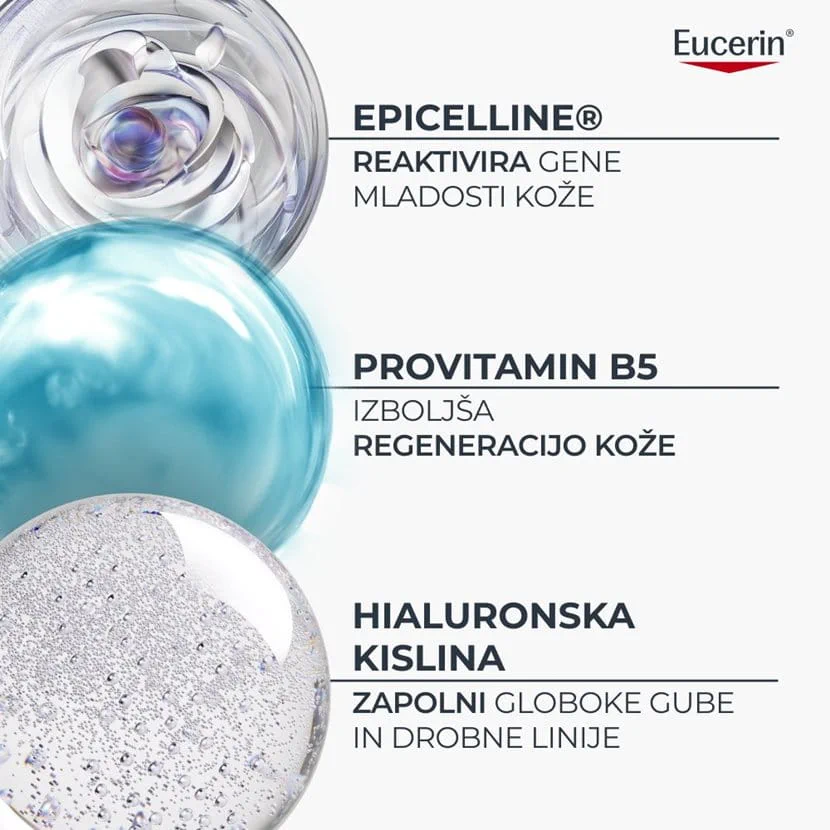 Eucerin Hyaluron-Filler + Longevity Epigenetic nočna krema, 50 ml