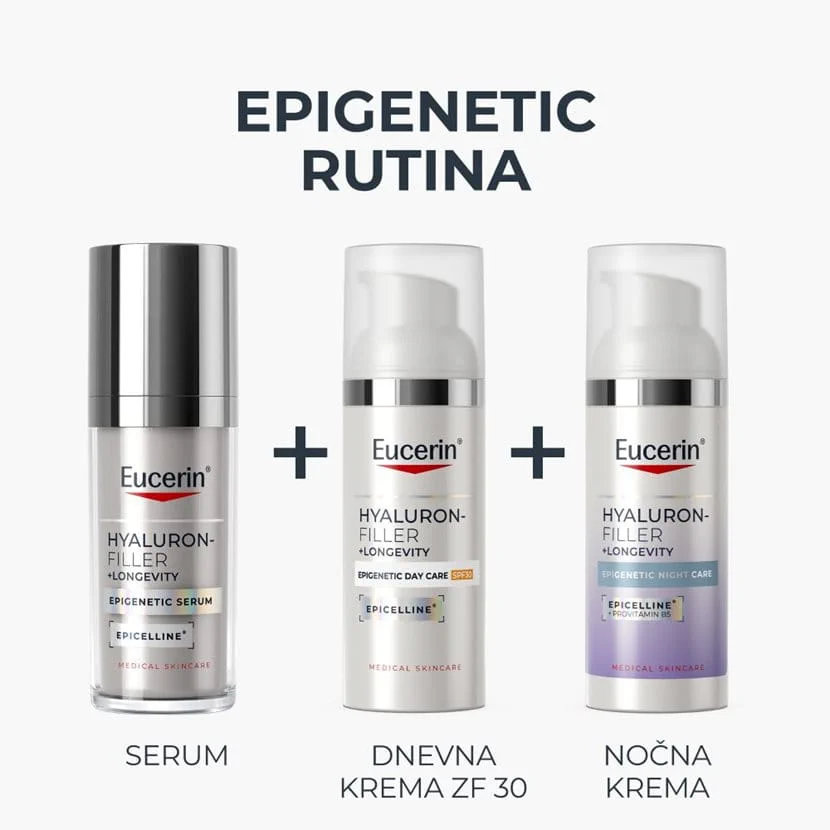 Eucerin Hyaluron-Filler + Longevity Epigenetic dnevna krema ZF 30, 50 ml