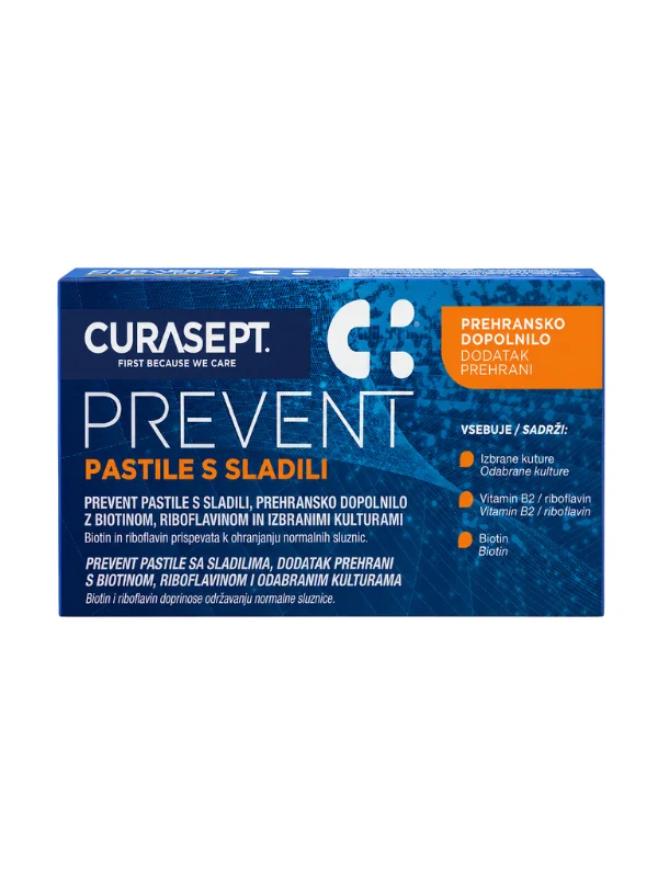 Curasept Prevent pastile s sladilom, 16 pastil