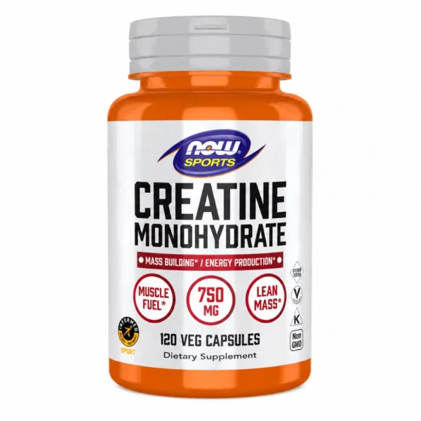 NOW Kreatin monohidrat 750 mg kapsule, 120 kapsul