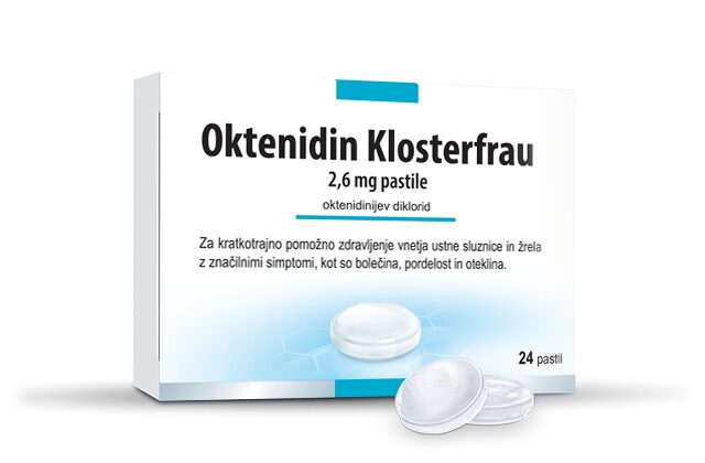 Oktenidin Klosterfrau 2,6 mg pastile, 24 pastil