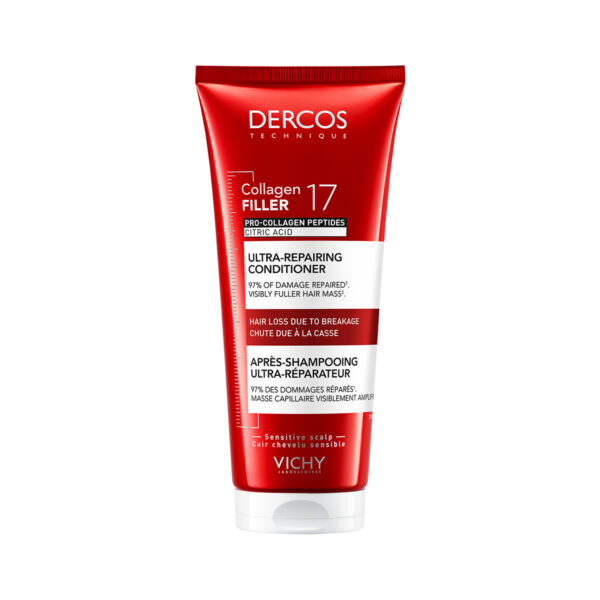 Vichy Dercos Collagen 17 Filler ultraobnovitveni balzam, 200 ml