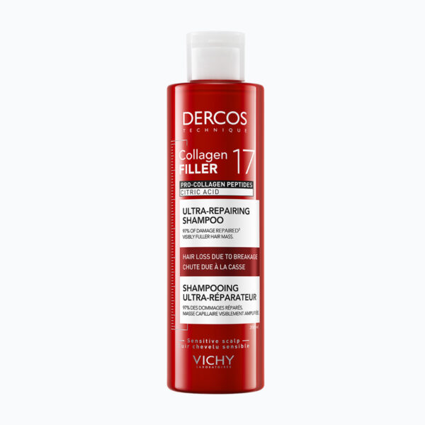 Vichy Dercos Collagen 17 Filler ultraobnovitveni šampon, 200 ml