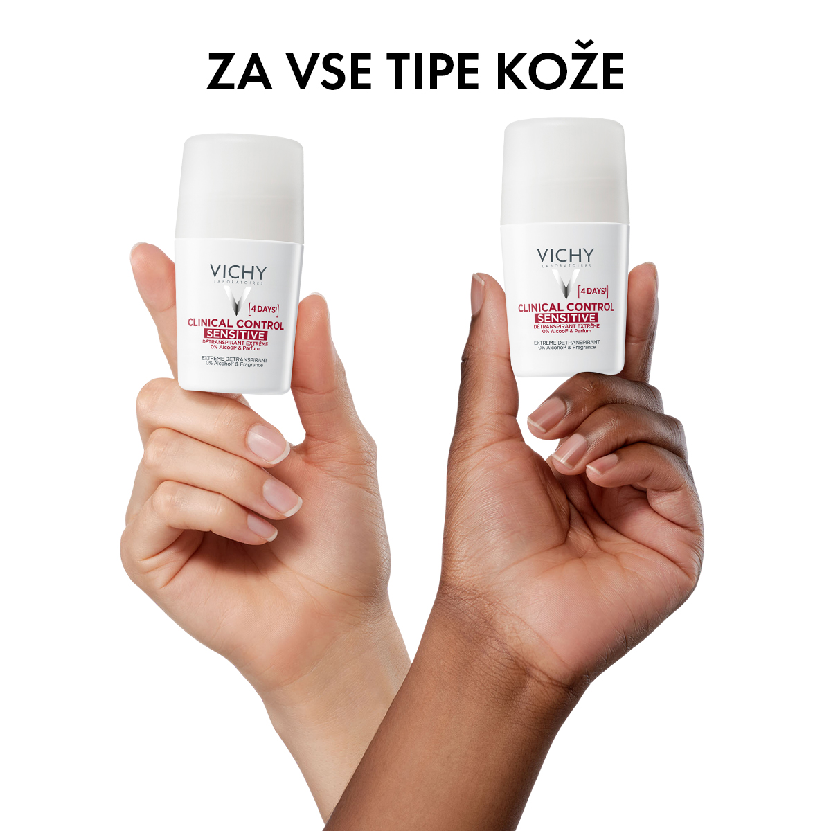 Vichy Deo Clinical Control Sensitive dezodorant antiperspirant proti potenju 96h roll-on, 50 ml