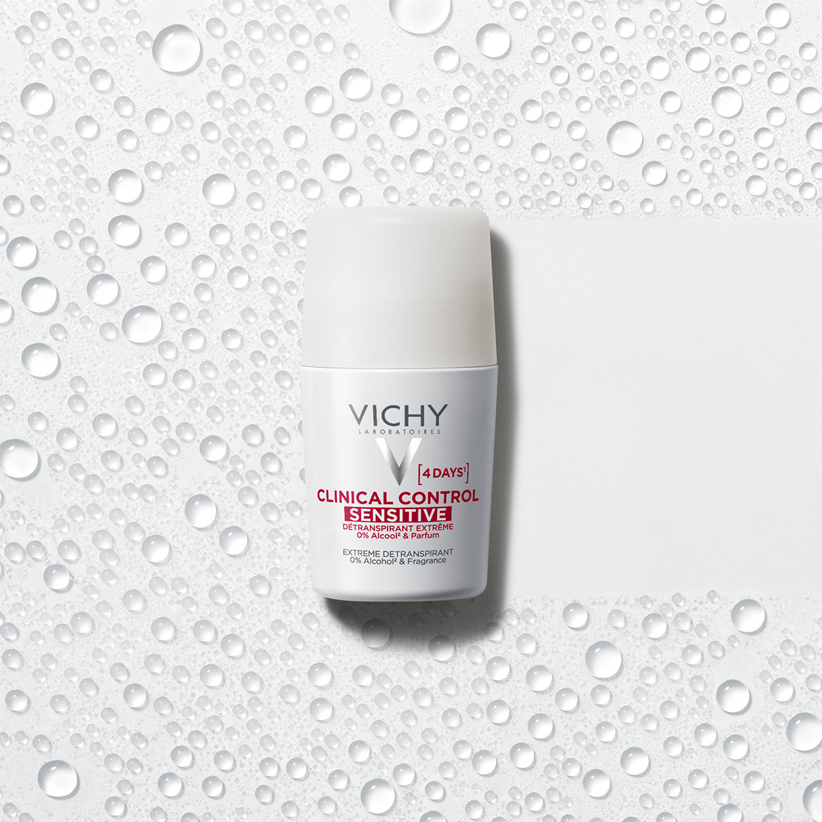 Vichy Deo Clinical Control Sensitive dezodorant antiperspirant proti potenju 96h roll-on, 50 ml