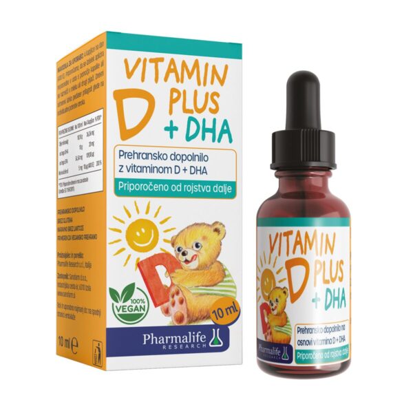 Fitobimbi Vitamin D Plus + DHA kapljice, 10 ml