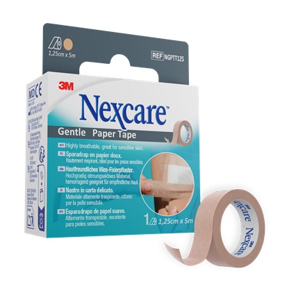 Nexcare lepilni trak (bež barva), 1,25 cm × 5 m