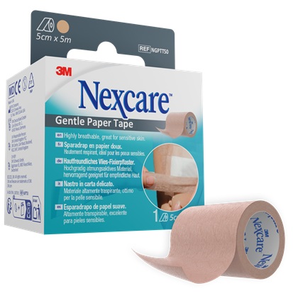 Nexcare lepilni trak (bež barva), 5 cm × 5 m