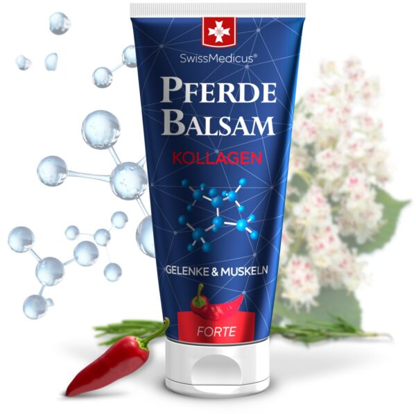 SwissMedicus Konjski balzam s kolagenom grelni, 200 ml