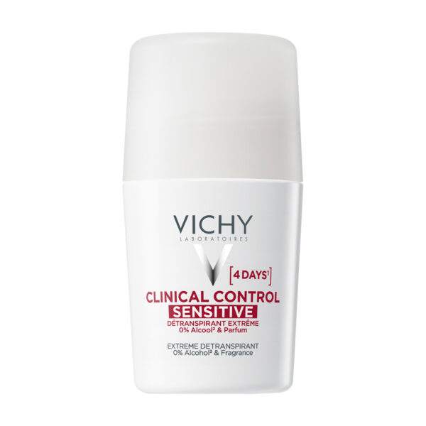 Vichy Deo Clinical Control Sensitive dezodorant antiperspirant proti potenju 96h roll-on, 50 ml