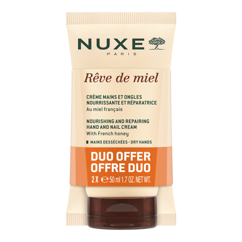 Nuxe Rêve de Miel krema za roke in nohte, 2 × 50 ml