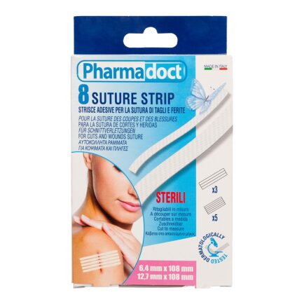 Pharmadoct sterilni trakovi za zapiranje ran, veliki, 8 trakov