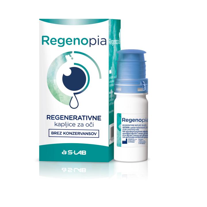 Regenopia regenerativne kapljice za oči brez konzervansov, 10 ml